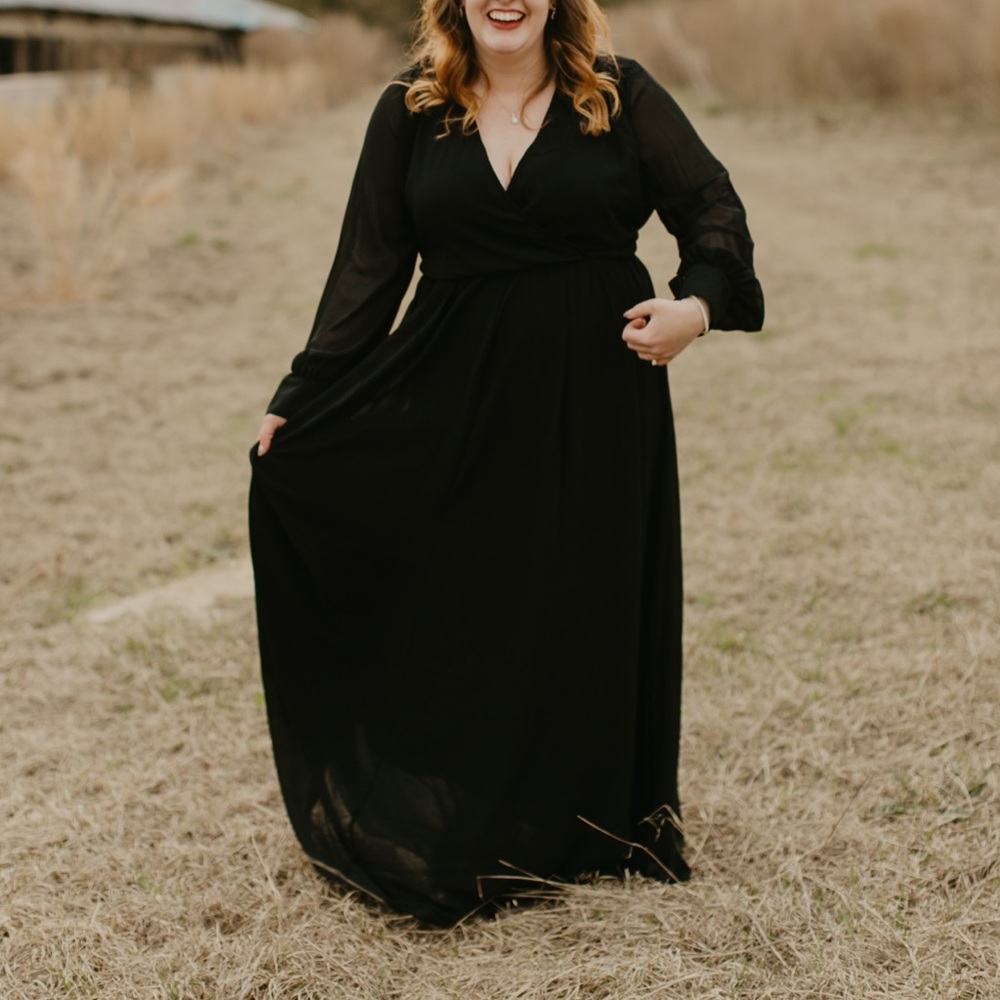 Black formal dress